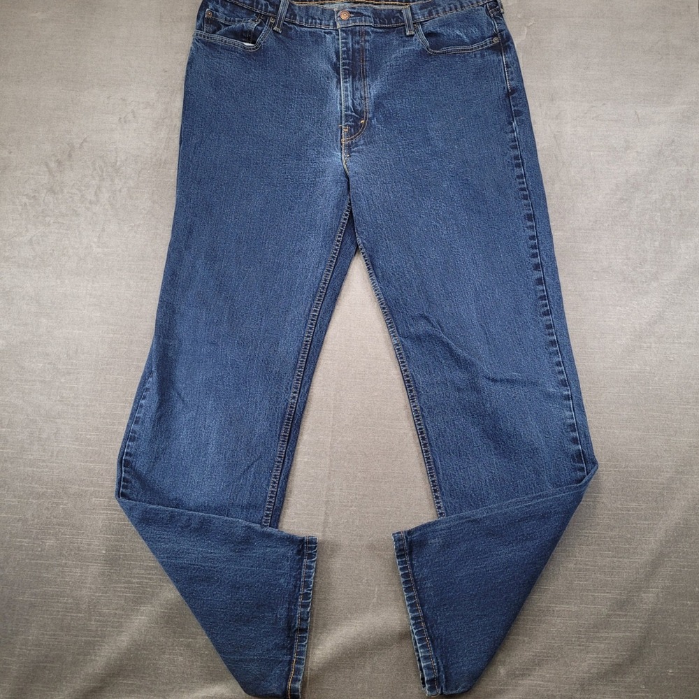 Levis 550 Y2K Relaxed Fit Tapered Leg Jeans Mens Actual Sz 38x34‎ Dark Wash Blue
